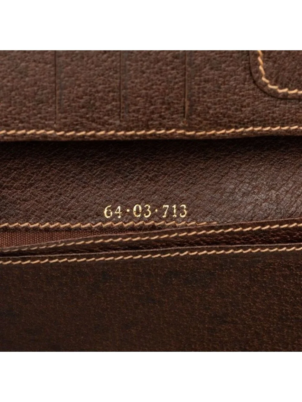 Gucci GG Supreme Wallet Billfold Beige Brown Leather - Picture 5 of 6